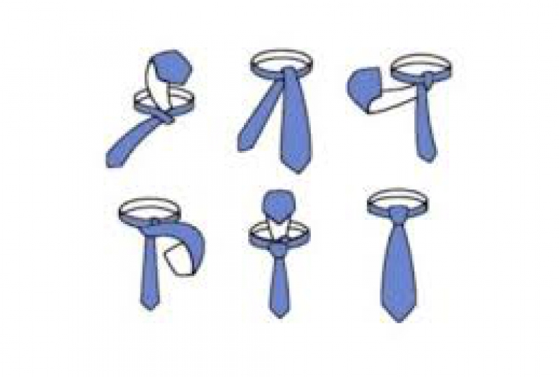 Een stropdas strikken manier één
