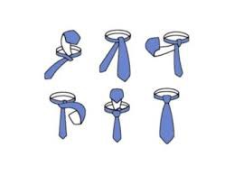 Een stropdas strikken manier één